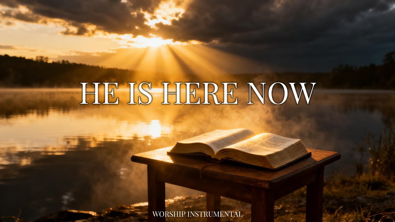 HE IS HERE NOW 🙏 Peaceful Worship Instrumental | Prayer Music, Soaking in God’s Presence