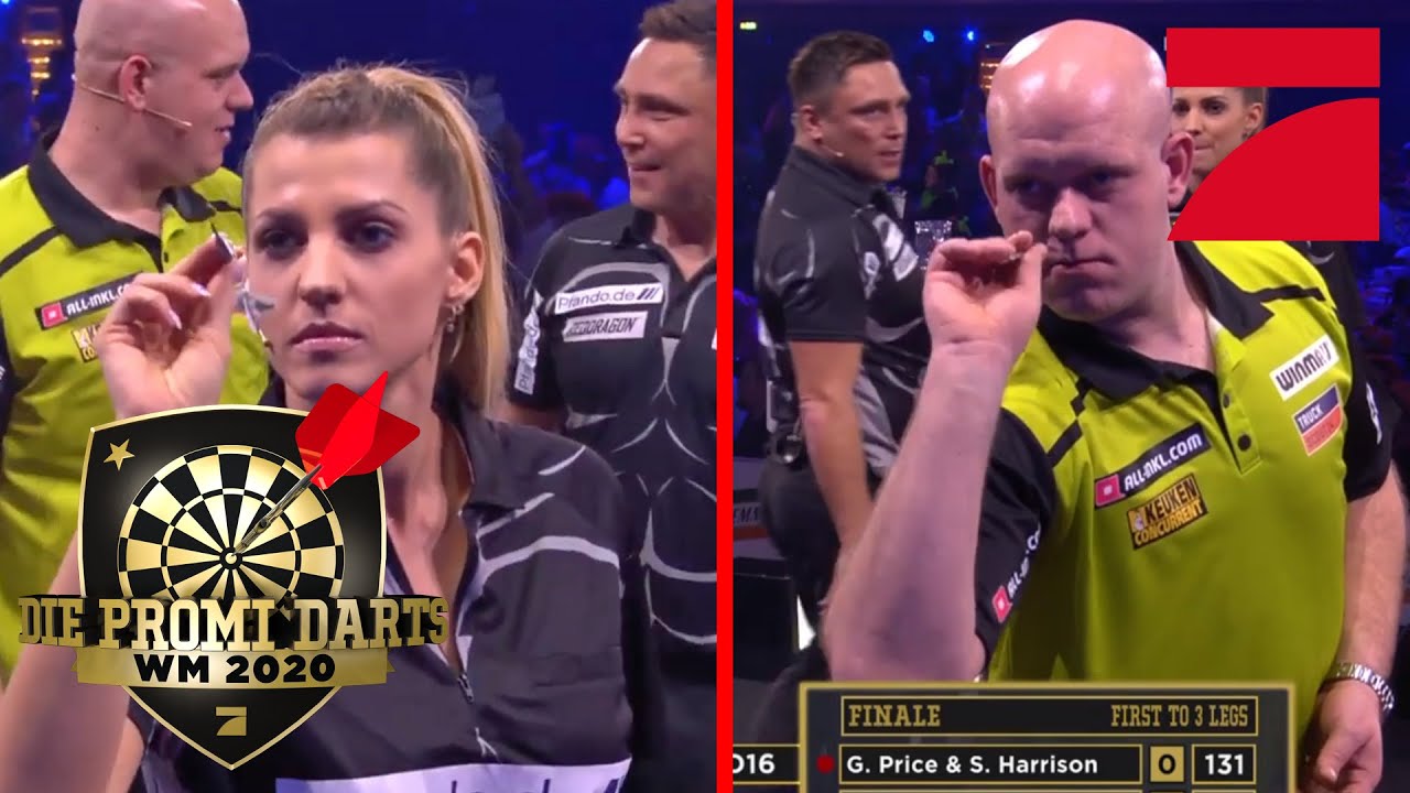 FINALE: Michael van Gerwen & Pascal Hens vs Sarah Harrison & Price | Promi Darts WM 2020 | ProSieben