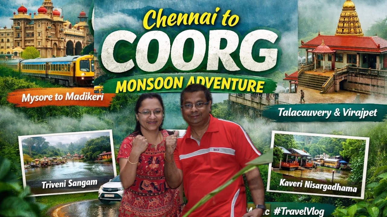 Chennai to Coorg  Train & Road Trip | Mysore to Madikeri & Virajpet | Club Mahindra l Monsoon Magic