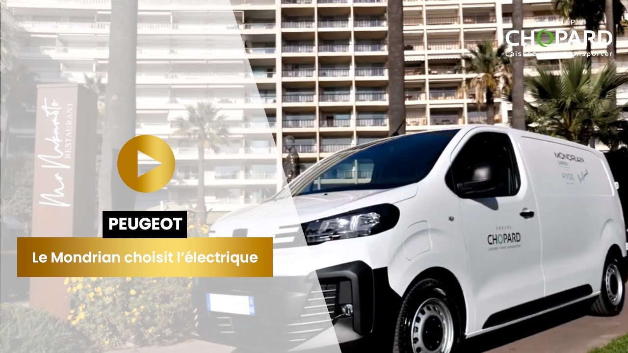 Mondrian Cannes s'&eacute;quipe en Peugeot E-Expert Electrique