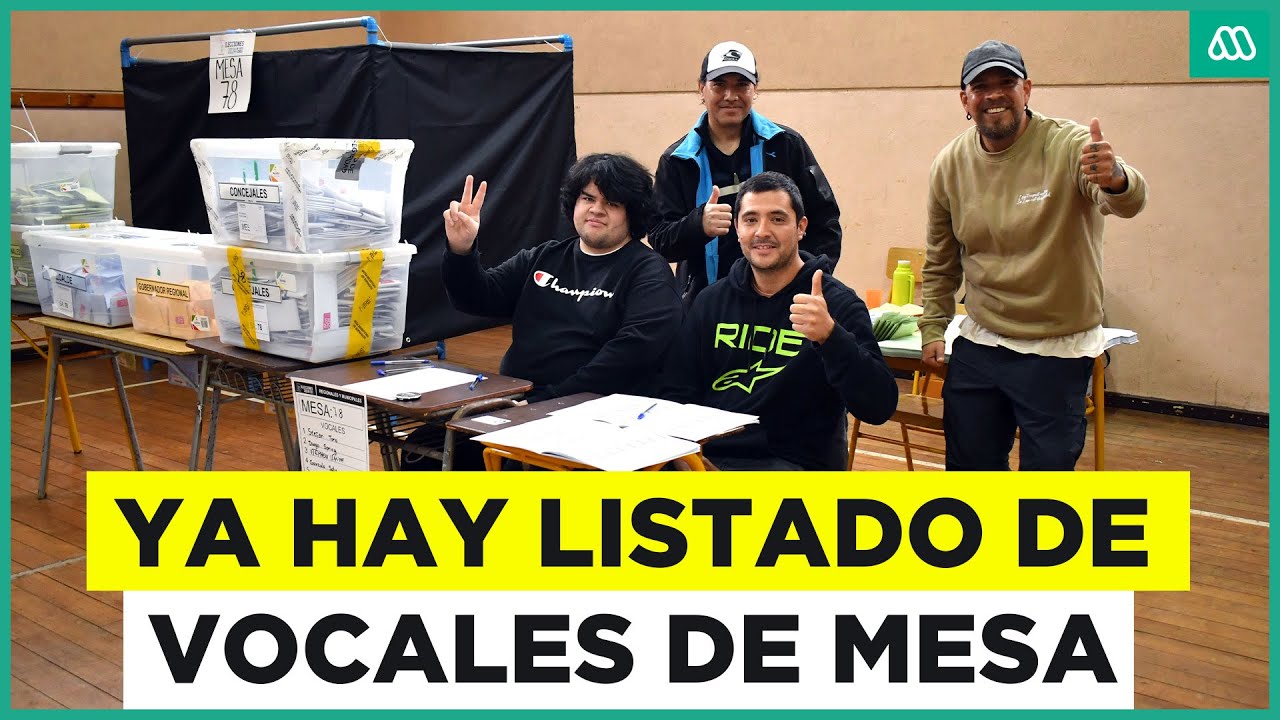 Elección Presidencial 2025 | Servel publica el listado de vocales de mesa