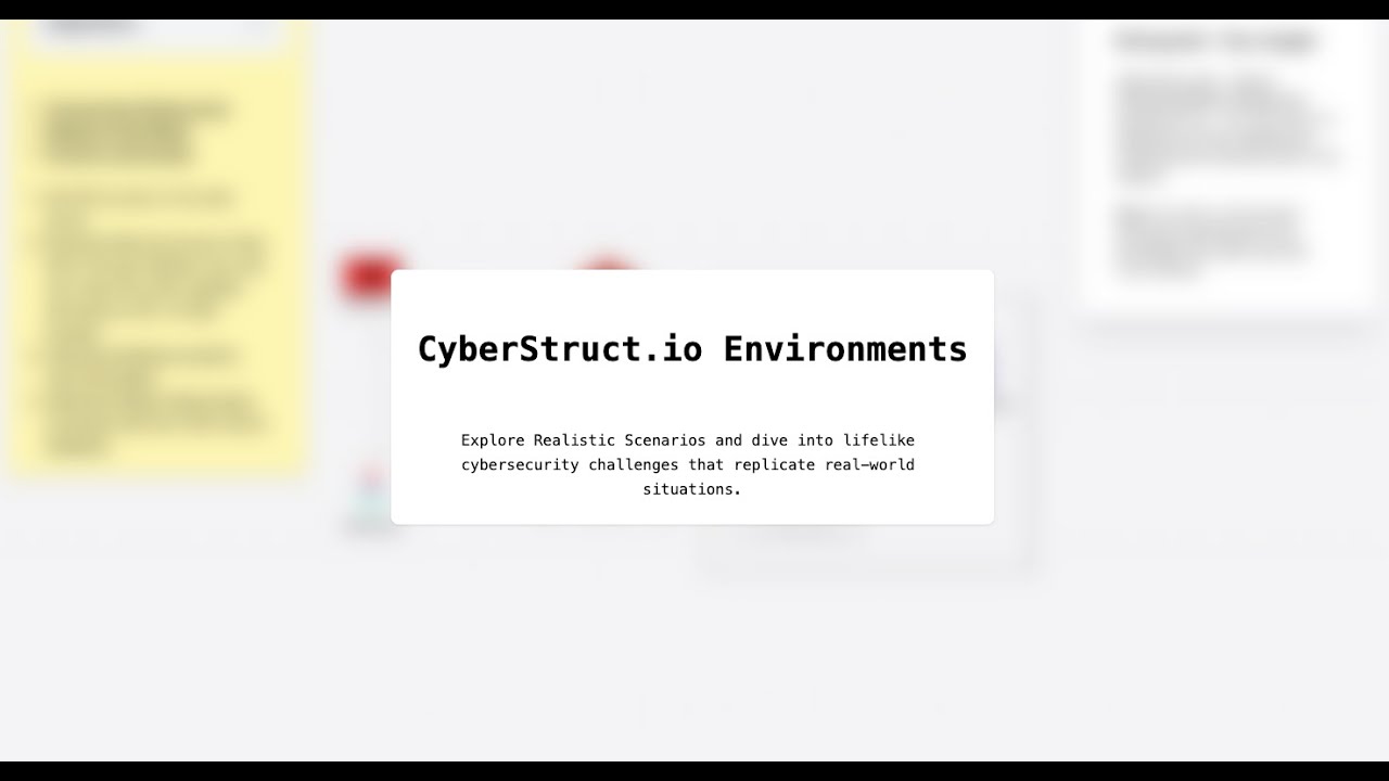 Getting started with cyberstruct.io