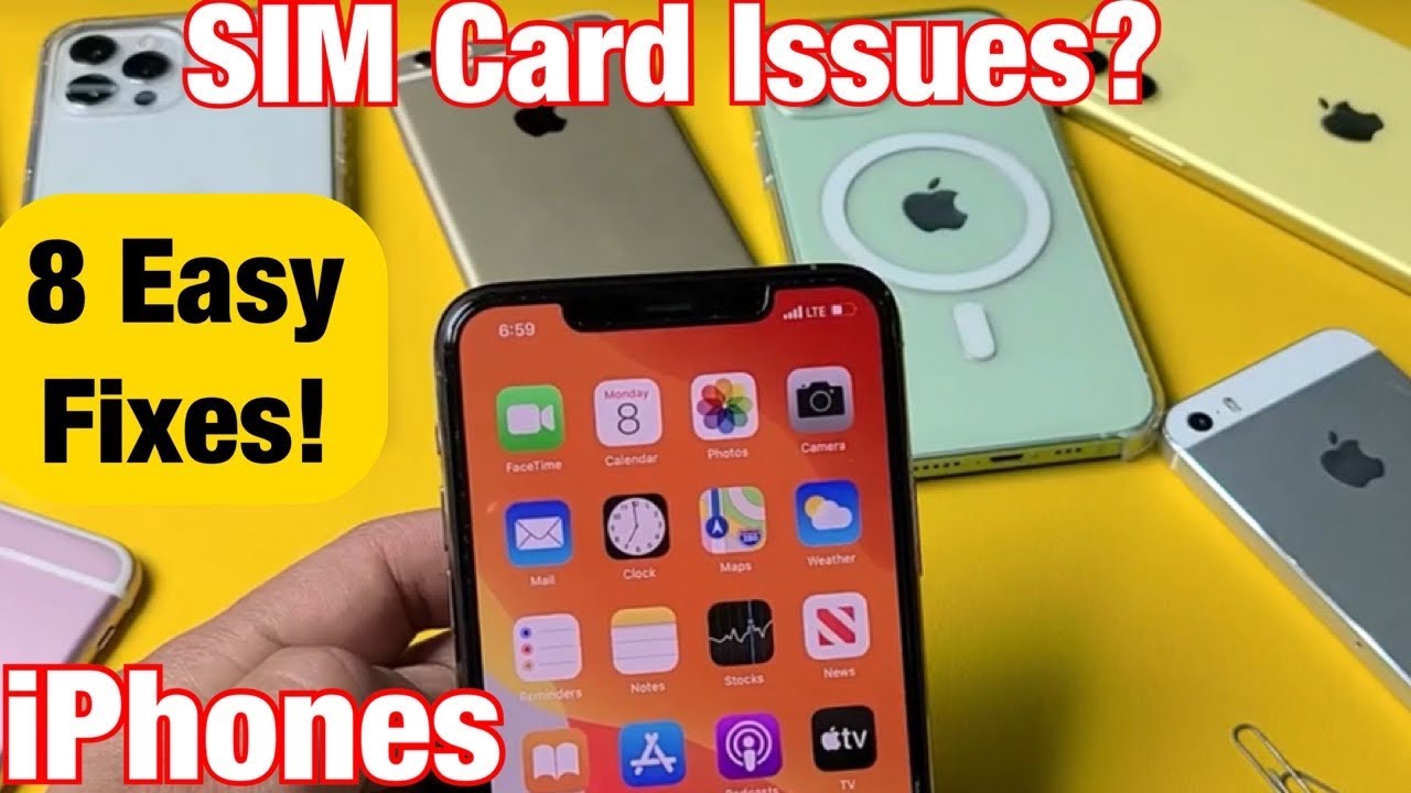 iPhones: SIM Card Not Working? No Service, No SIM Card, Invalid SIM, Stuck on Searching? FIXED!