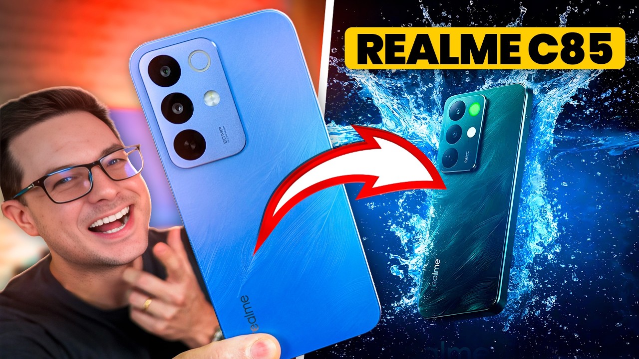 REALME C85 tem BATERIA GIGANTE e IP69K! Review COMPLETO!