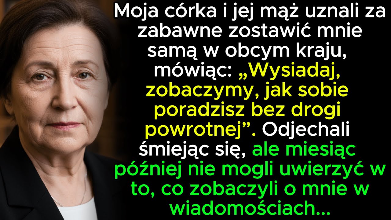 Córka i jej mąż zostawili mnie samą w obcym kraju… Miesiąc później wydarzyło się coś, czego nikt się