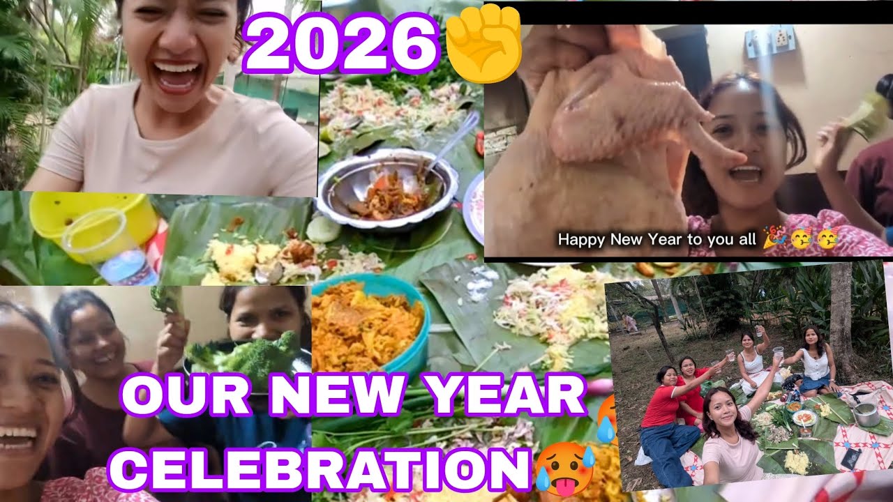Празднование Нового года 🎉 | Друзья, еда, веселье #новыйгод #вечеринка #youtube #подписаться #кор...