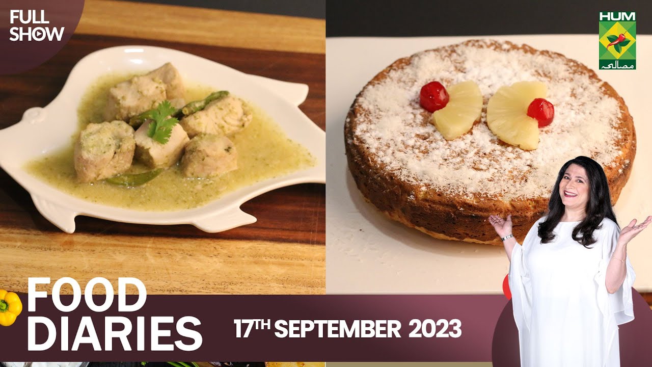 Pineapple Coconut Cake & Fish Korma | Food Diaries | Zarnak Sidhwa | 17th Sep 2023 | MasalaTv