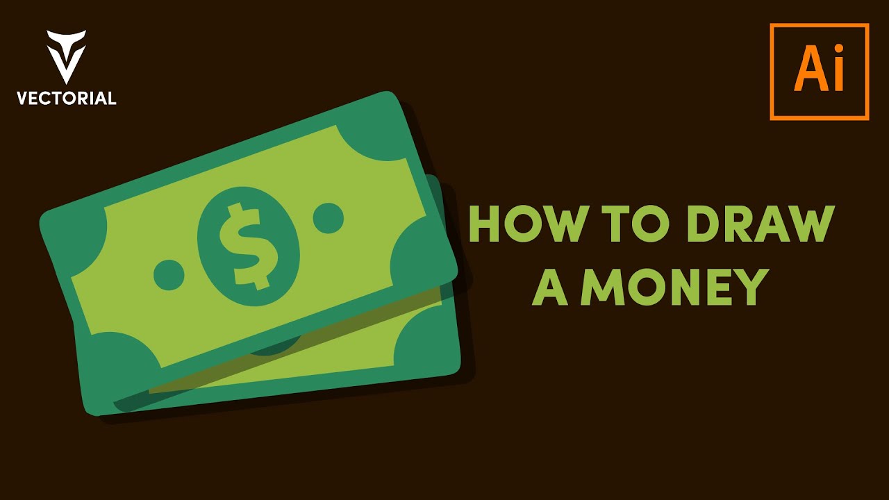 How to Draw a Money icon in Adobe Illustrator