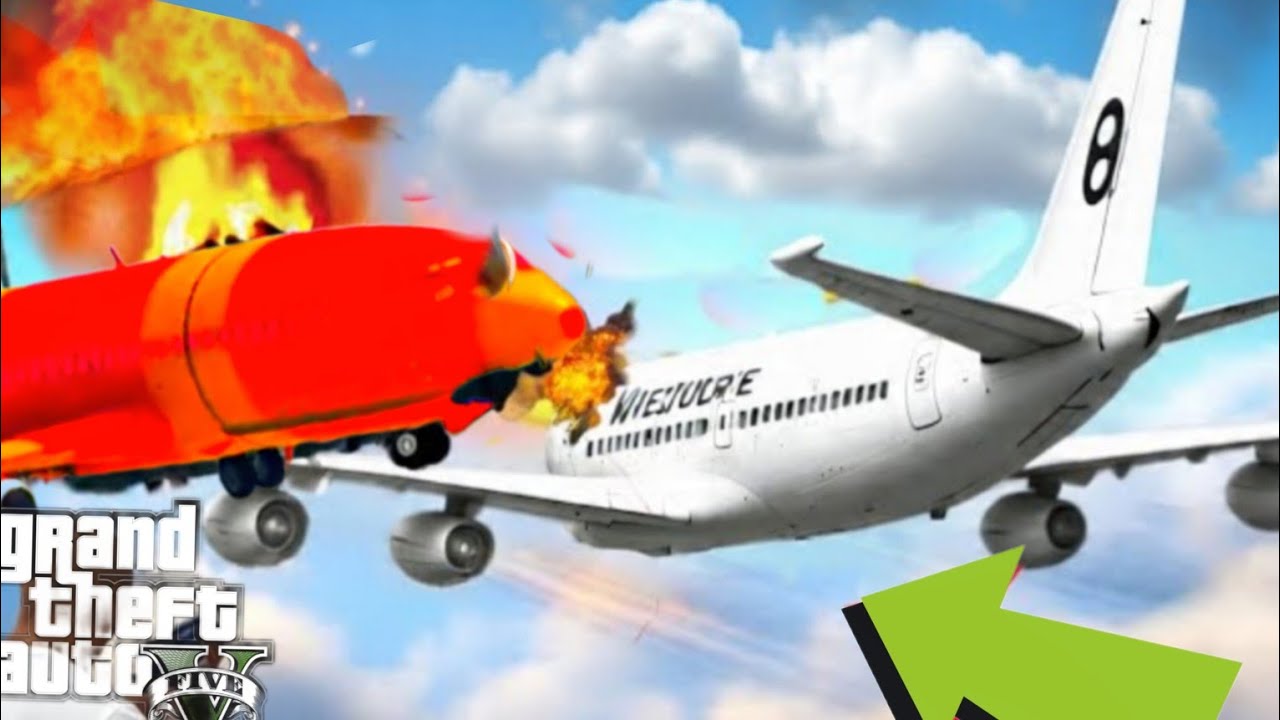 Airplane Crash Compilation: 7 Cinematic Aeroplane Crash Scenes In GTA 5 (#5)