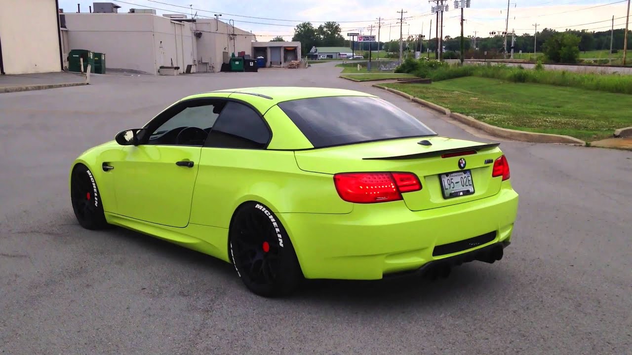 BMW E93 m3 Avery lime green