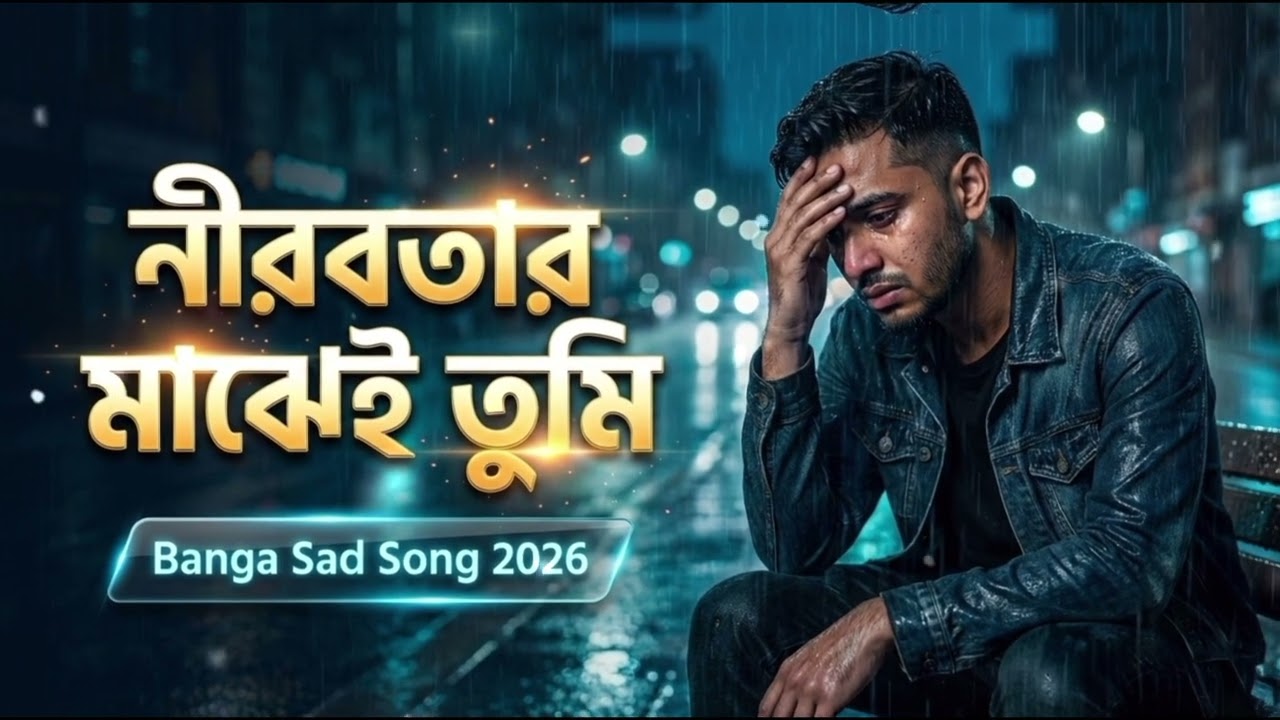 নীরবতার মাঝেই তুমি | Emotional Bengali Sad Song | Heart Touching Silent Love Music 2026