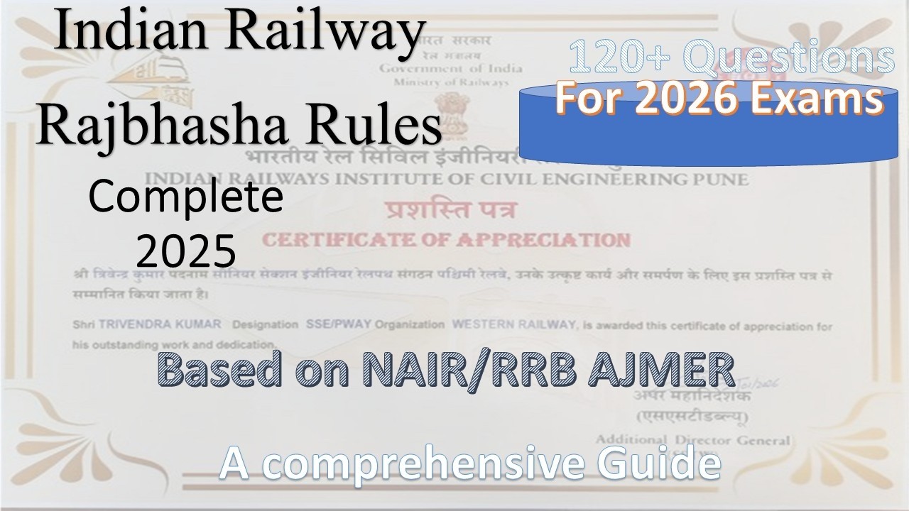 All Questions on Rajbhasha matter | NAIR/RRB AJMER 2025| Full Episode|