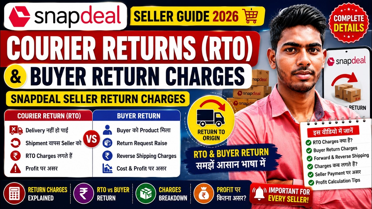 Snapdeal courier returns (RTO) and buyer return charges | Snapdeal seller return charges