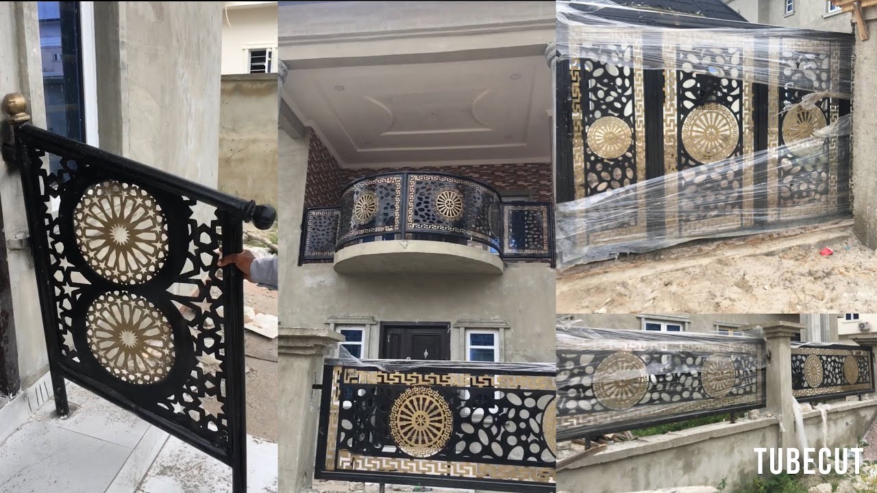 Cost Of Laser Cut Versace Design Gates, Fence Rails And Handrails In Lagos State, Nigeria.