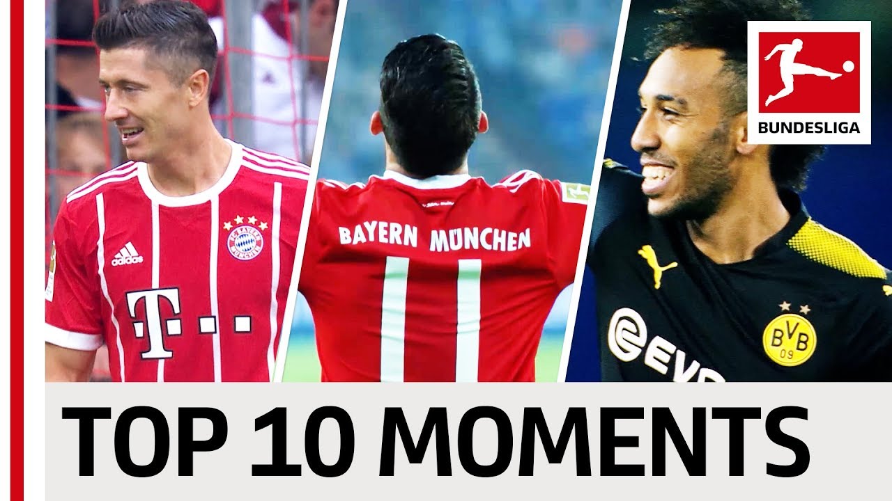 James' First Bundesliga Goal, Aubameyang and Lewandowski on Fire - Top 10 Moments - September 2017