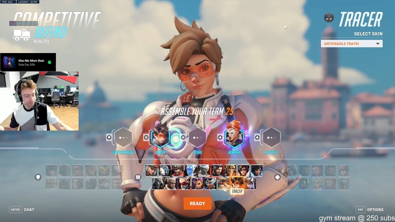 18K DMG! DANTEH INSANE TRACER OVERWATCH SEASON 9 TOP 500 GAMEPLAY