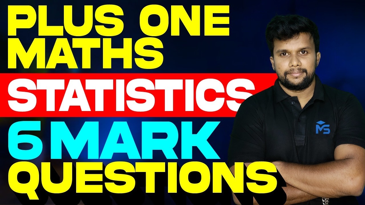 Plus One Public Exam 2026 | Maths Statistics 6 Mark Question | MS SOLUTIONS