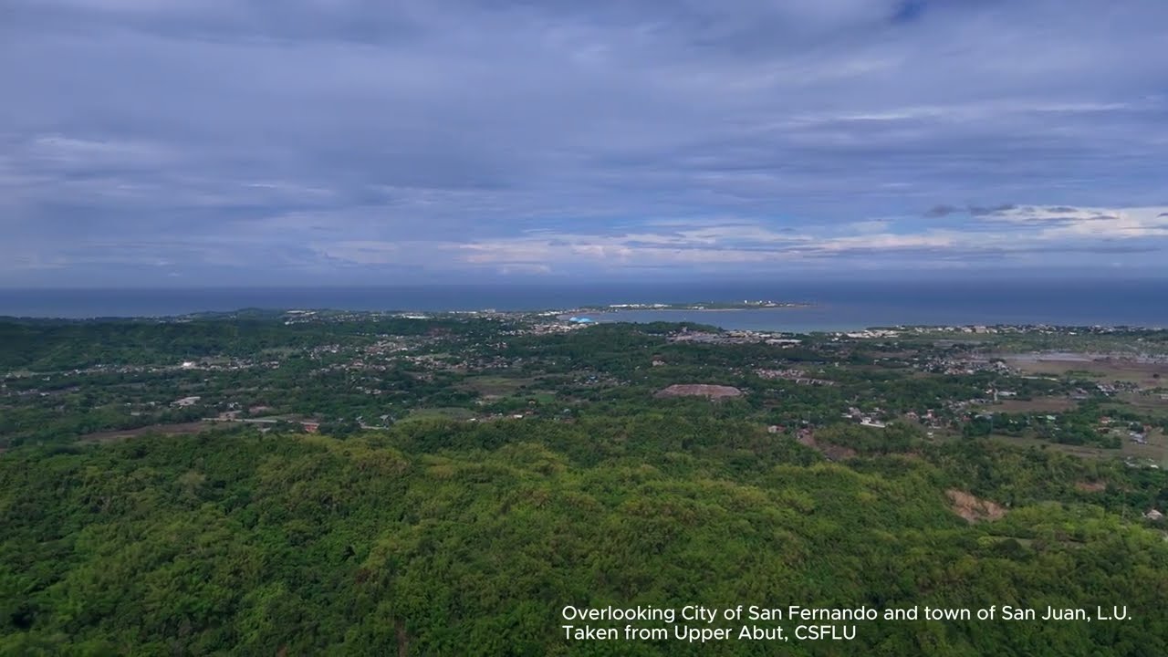 Overlooking City of San Fernando and town of San Juan, La Union