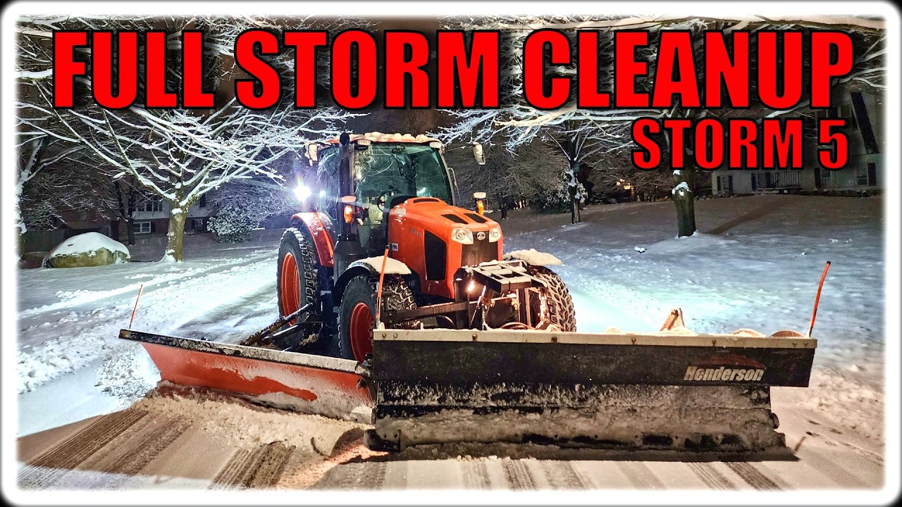 Full Winter Storm Cleanup | Snow Plowing From Start To Finish – Storm 5