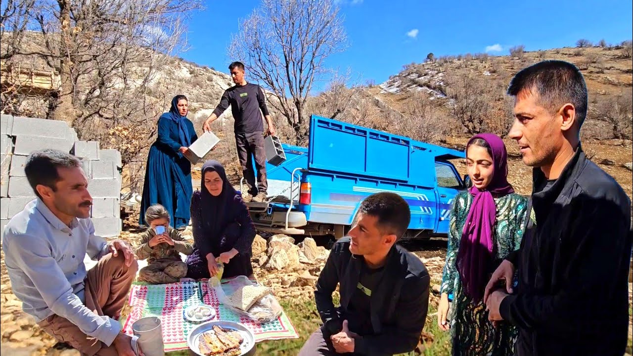 Borrowed a Car to Bring Blocks | Building Life in the Mountains