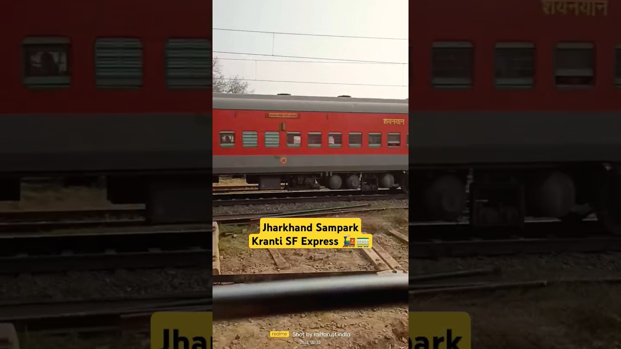 12826 Anand Vihar Terminal Ranchi Jn Jharkhand Sampark Kranti Express Led By GMO WAP 7 🚂🚃😍