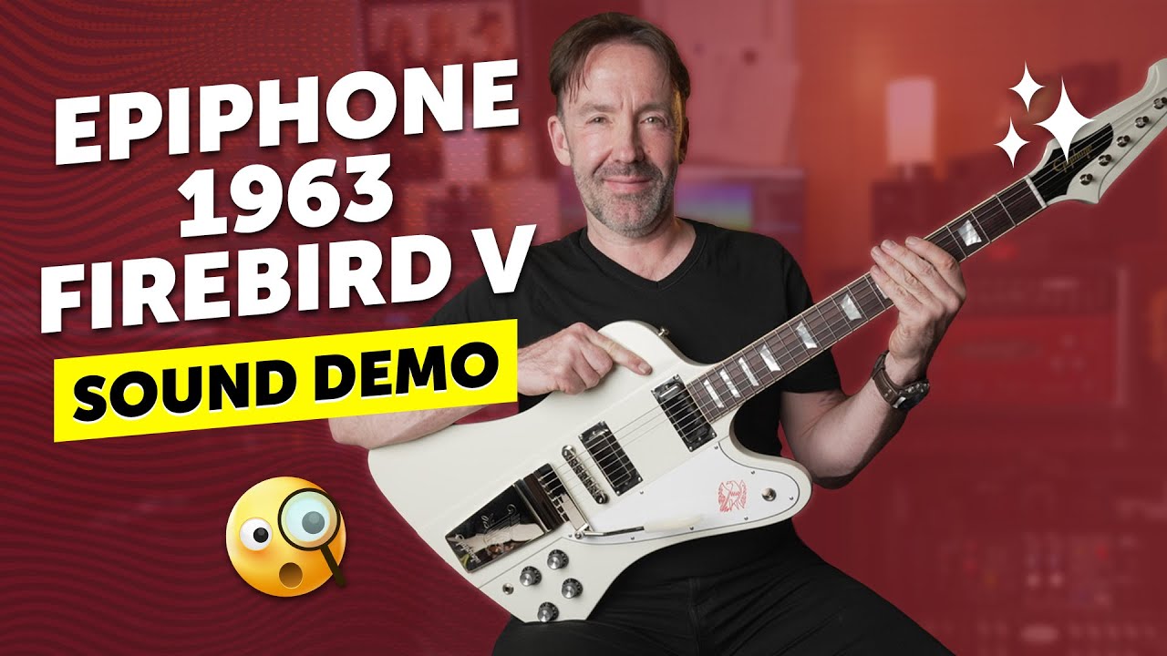 Inspired by Gibson Custom | Epiphone 1963 Firebird V w/ Maestro Vibrola Reissue | Sound Demo