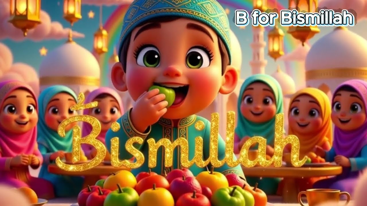 A for Allah | B for Bismillah | ABC Song for Muslim kids #muslimkids #islamiccartoon
