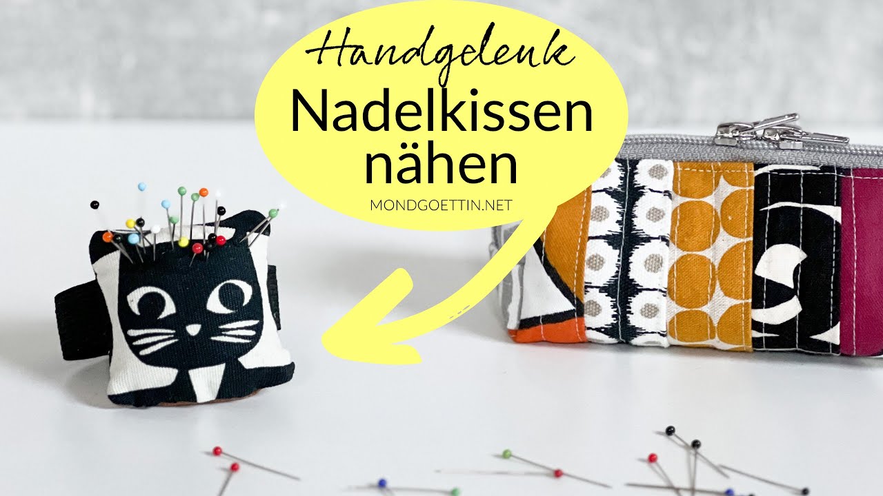 super süß 🥰 mit Stoffresten ein Nadelkissen für's Handgelenk nähen