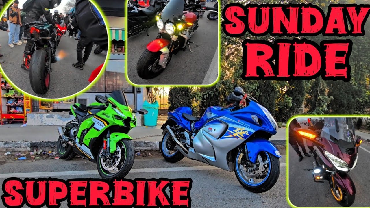 🌅SUNDAY SUPERBIKE RIDE | #hondagoldwing #superbikesound  #triumphrocket3 