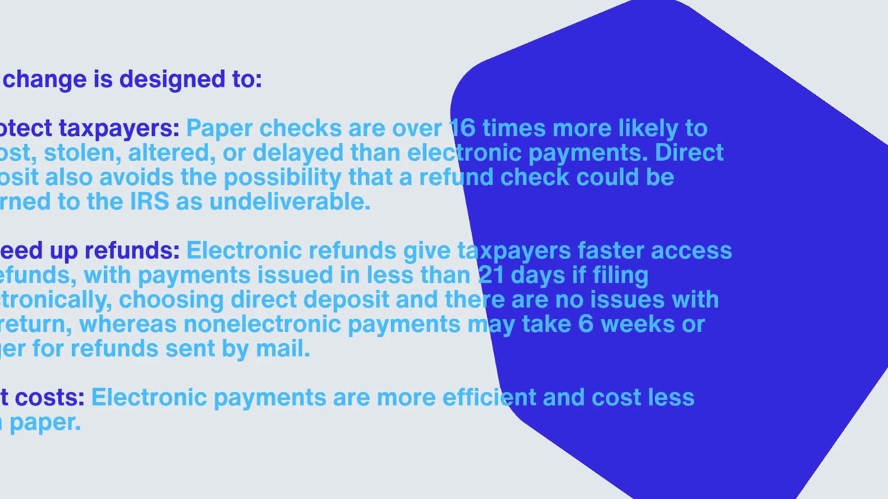 Tax Tip Tuesday-IRS to Phase Out PaperTax Refund Checks