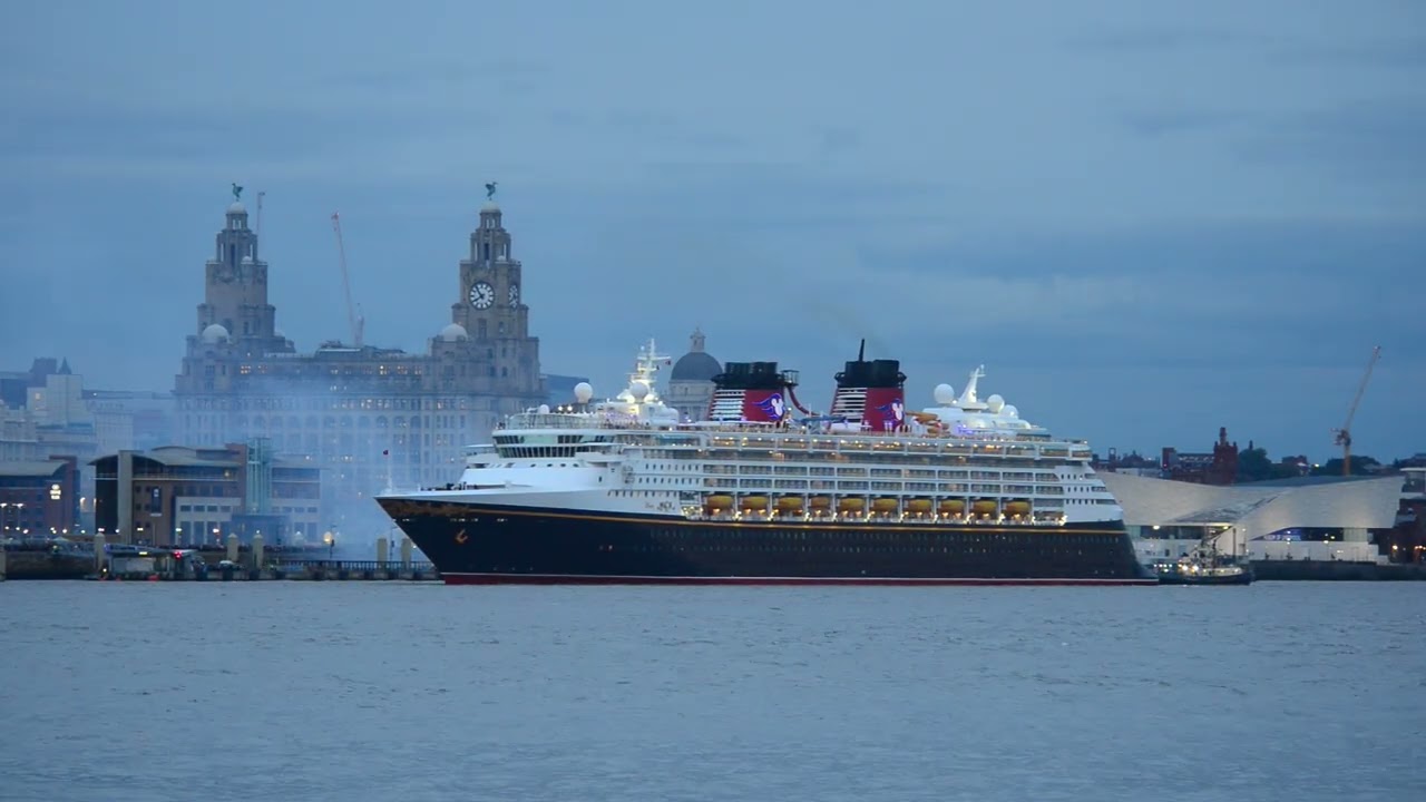 Disney Magic, Departs Liverpool 7th December 2018 bound for sea.