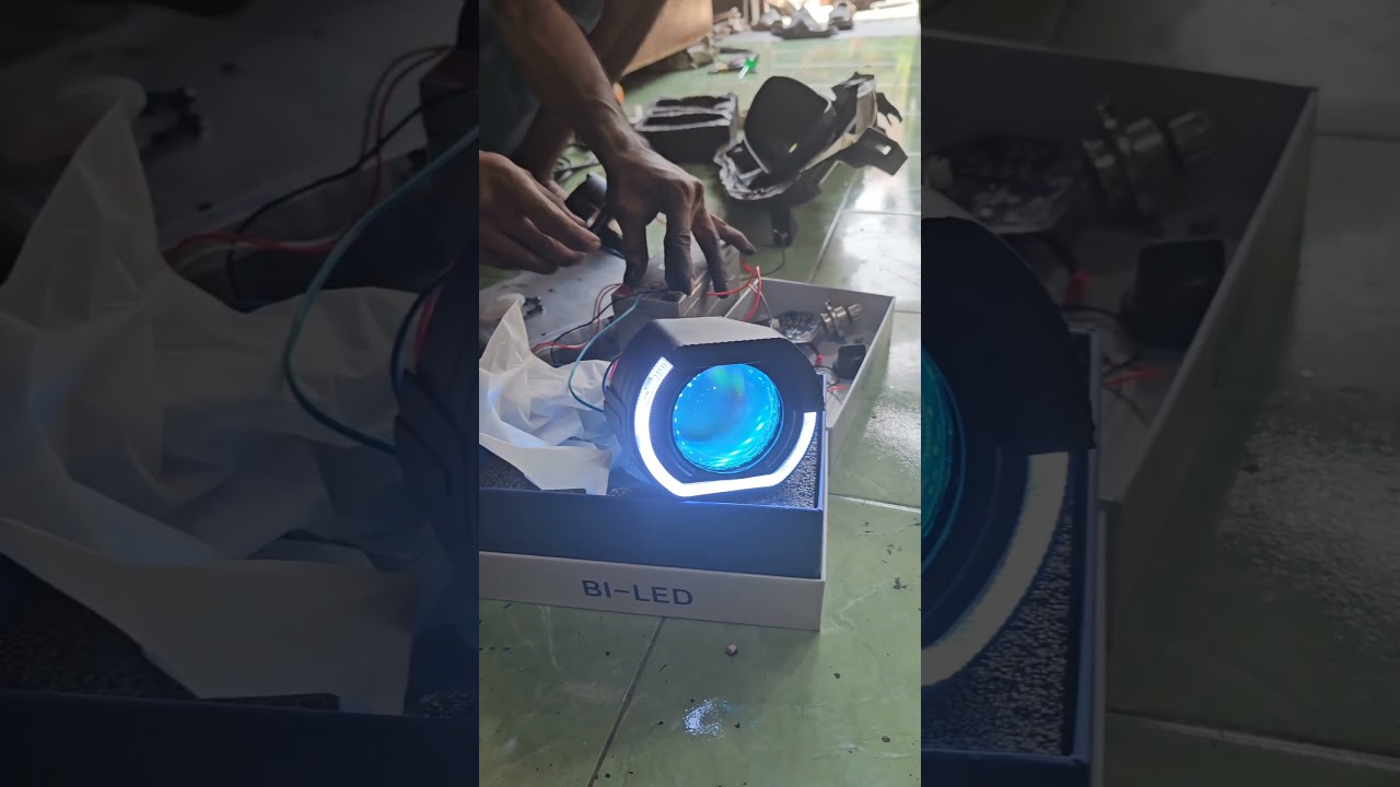 PROJIE BILED AES TURBO SE 2.5 INCH 55 WATT DEMON ICE BLUE DIPASANG DI BRIO HITAM