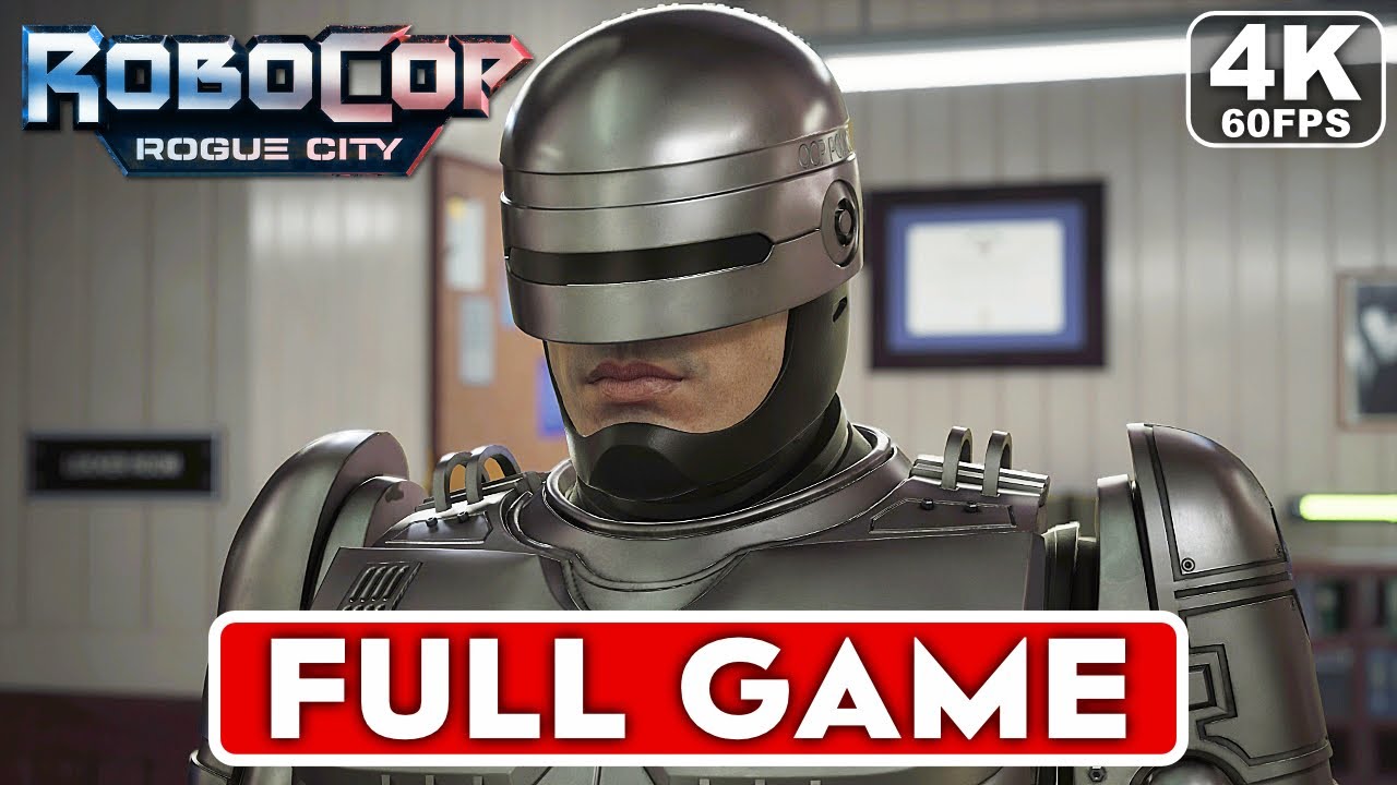 ROBOCOP ROGUE CITY Gameplay Walkthrough Part 1 FULL GAME [4K 60FPS PC ULTRA] - No Commentary