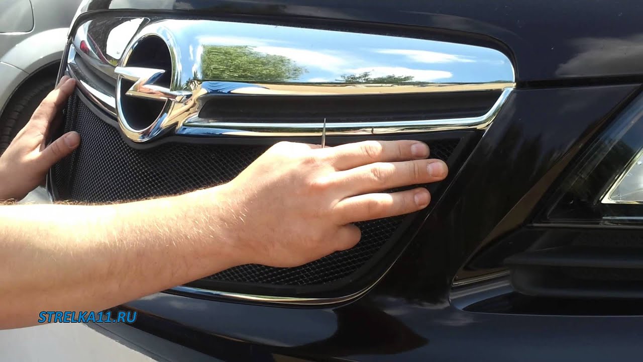 Защита радиатора OPEL MOKKA (Черный) - strelka11.ru