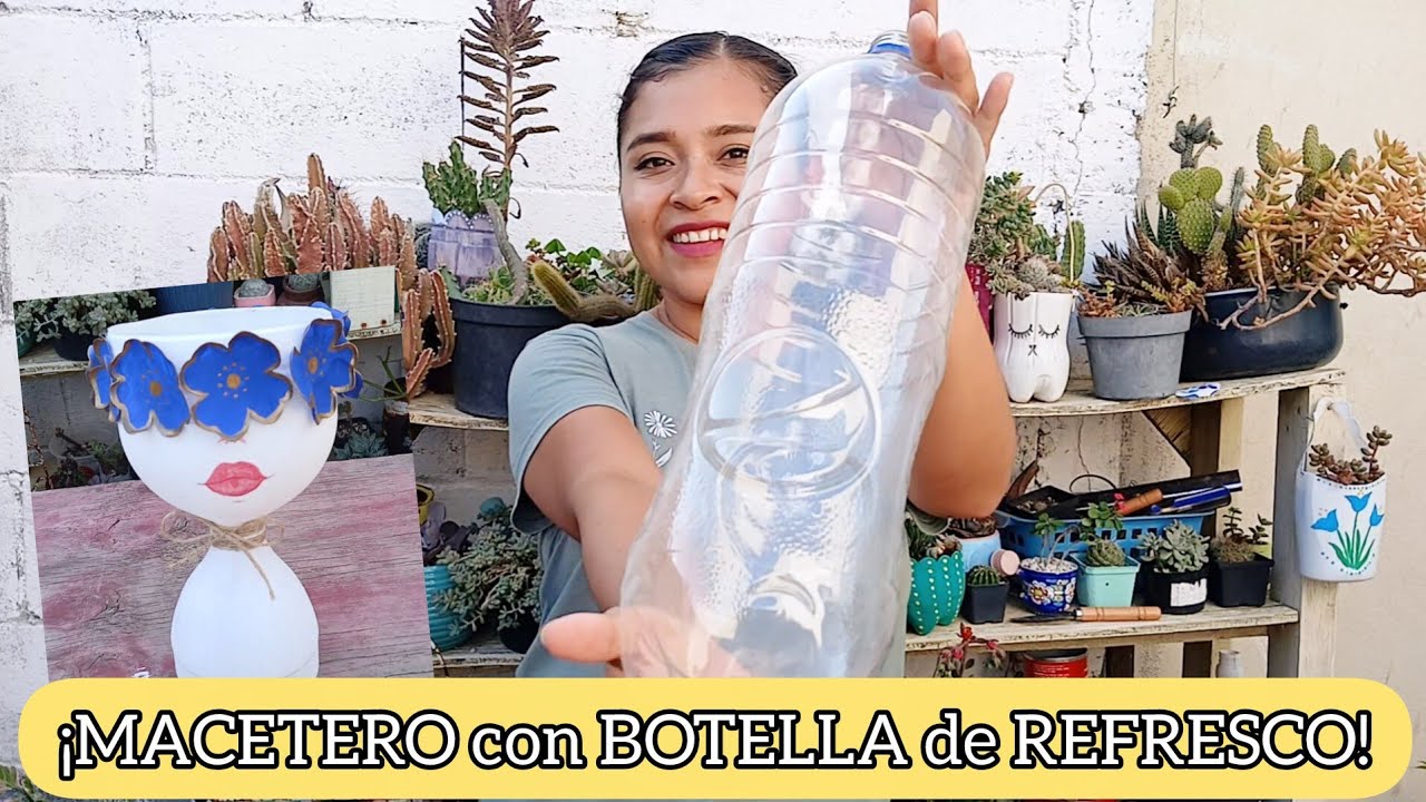 ¡MACETERO con BOTELLA de REFRESCO!
