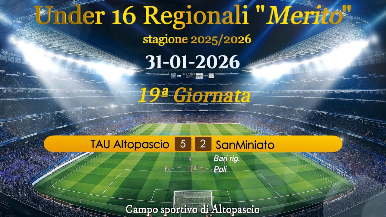 31-01-2026 - TAU Altopascio-SanMiniato 5-2 - 19ª Giornata