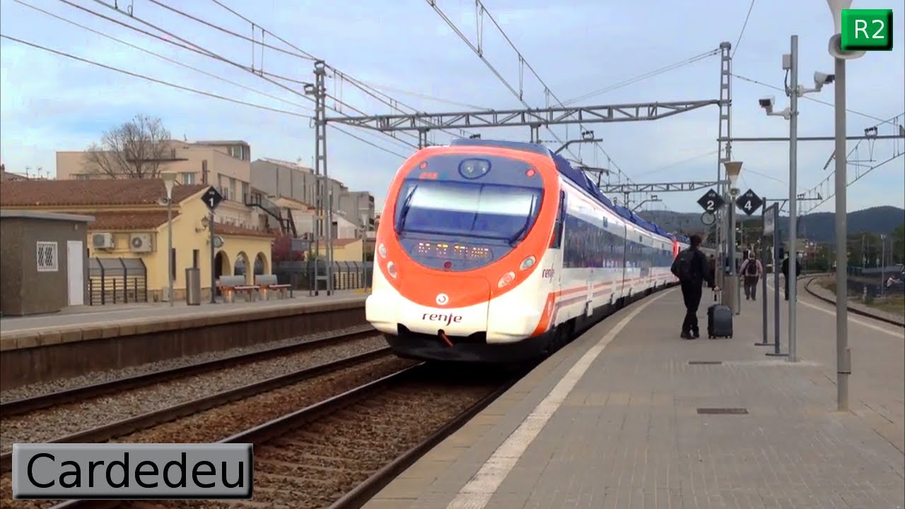 Rodalies Барселона : Cardedeu R2 ( Renfe 447 - Civia - 449 - 253 )