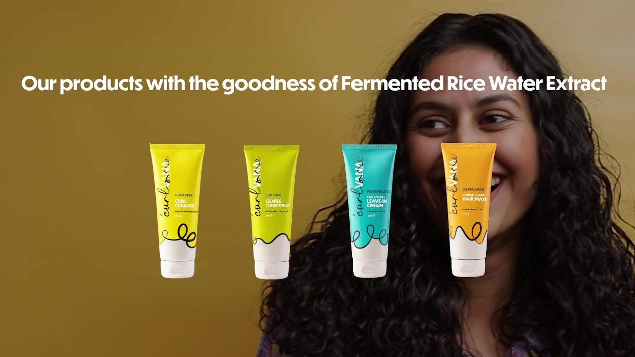 Fermented Rice Water Extract For Defined Curls | CG Friendly Curl Care Range | Curlvana