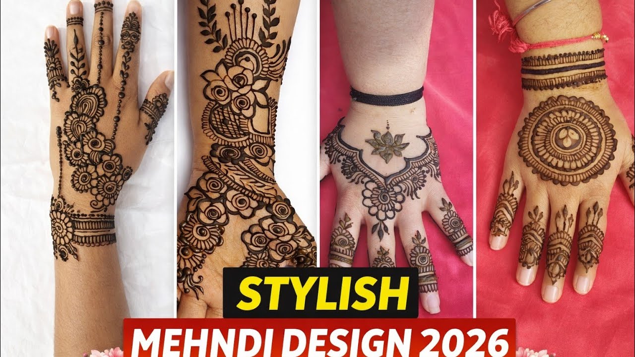 @V.Pmehndiart93 // Mehndi design for beginners | Ye design jarur dekhe biginners ke liye hai |