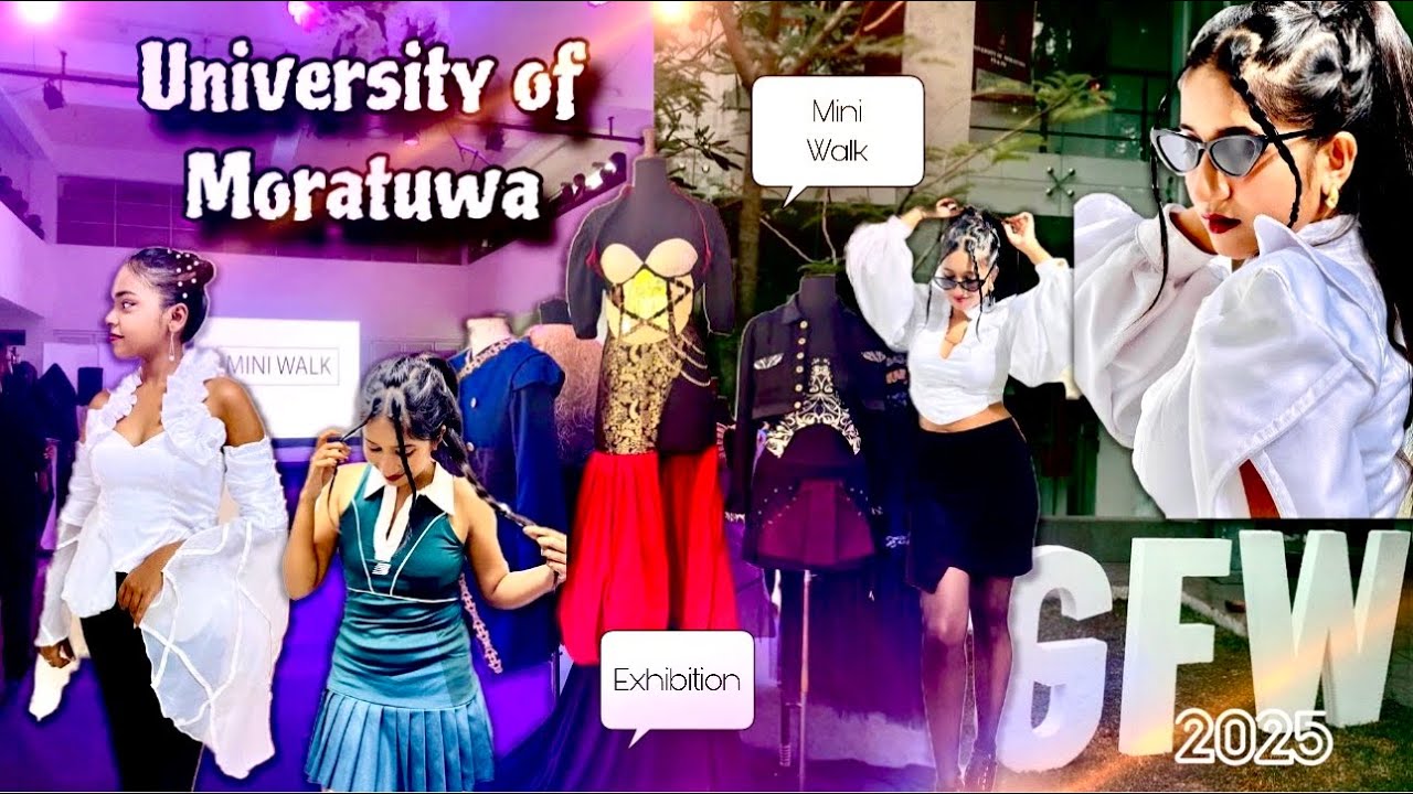 University of Moratuwa❤️‍🔥 Fashion Week💃🏻/සිංහල Vlog/part 1🙊 #fashiondesign #uom #gfw #2025 