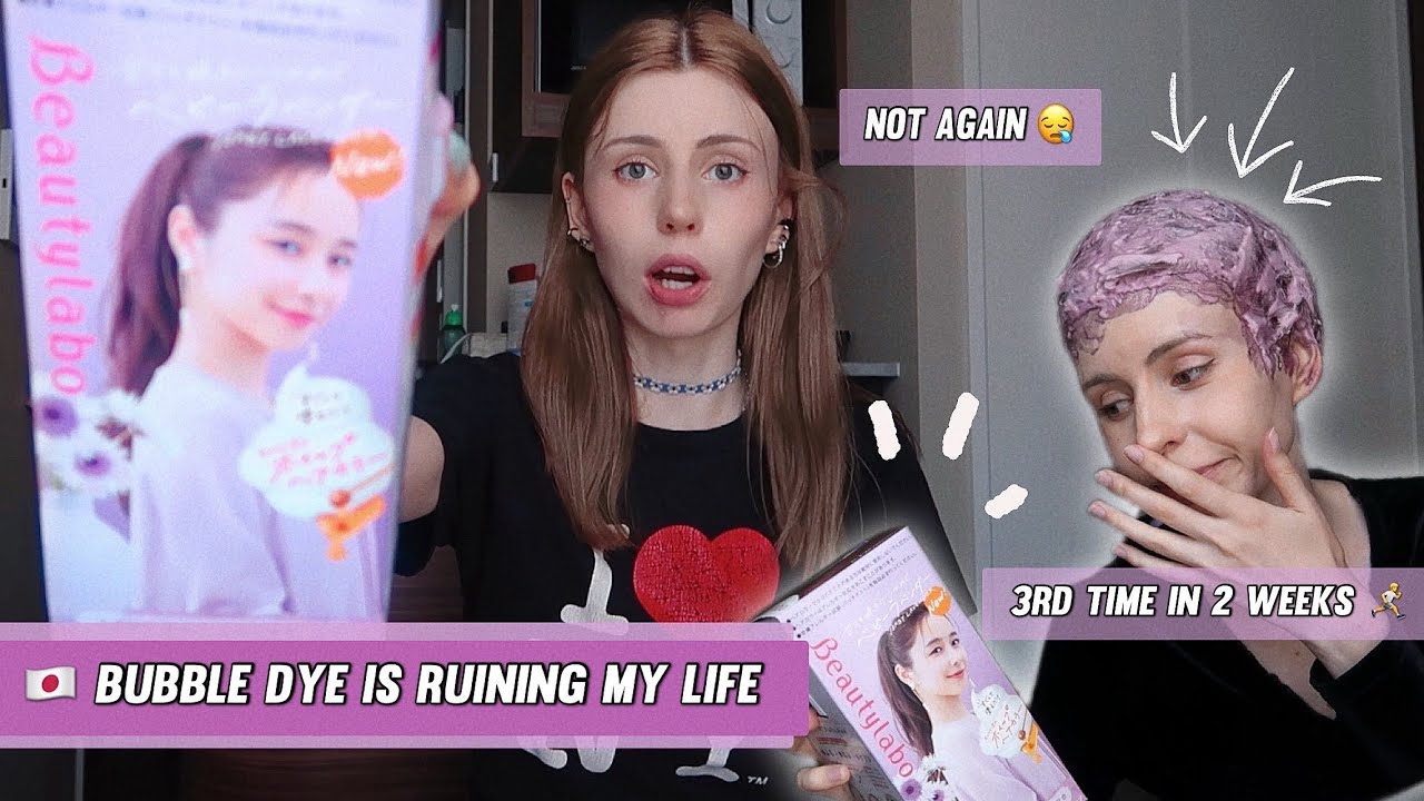 going bald in japan SPEEDRUN (dyeing my hair again)