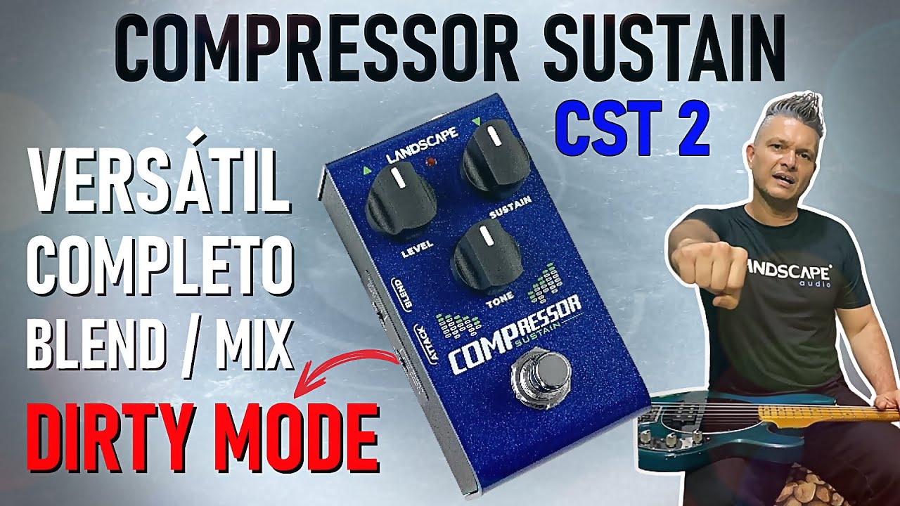 Novo Pedal Compressor Sustain Landscape Audio - Review no Contrabaixo