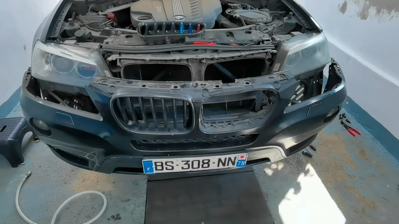 СНЯТИЕ ФАРЫ И ПЕРЕДНЕГО БАМПЕРА BMW X3 F25!