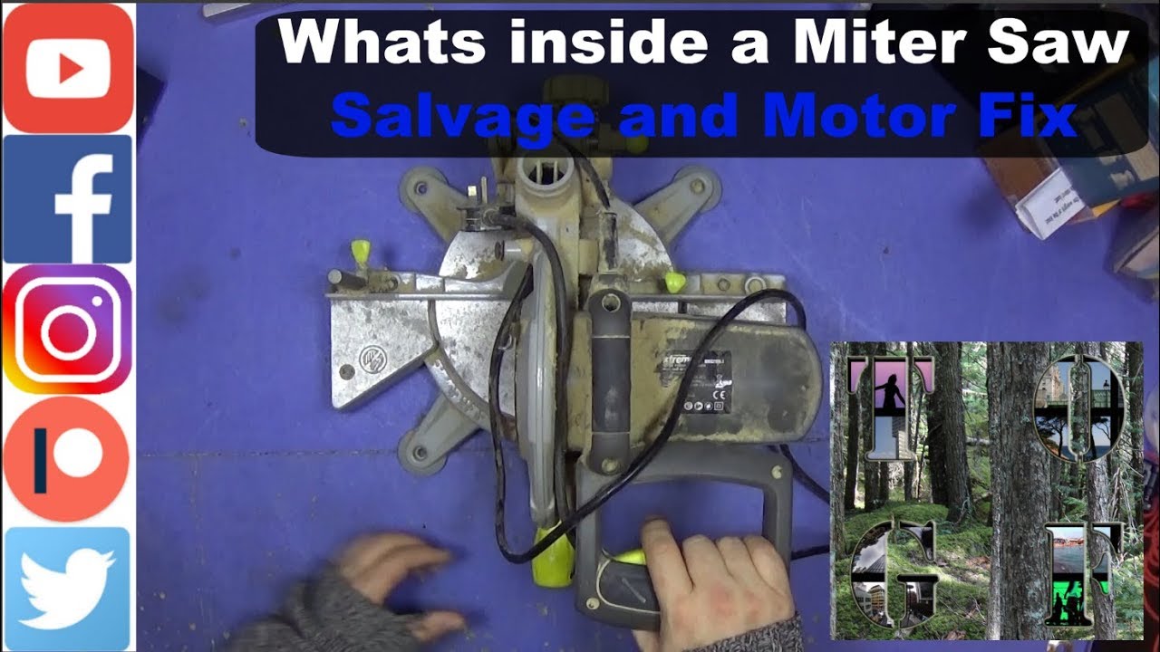 Whats inside a Miter Saw || Salvage and Motor Fix