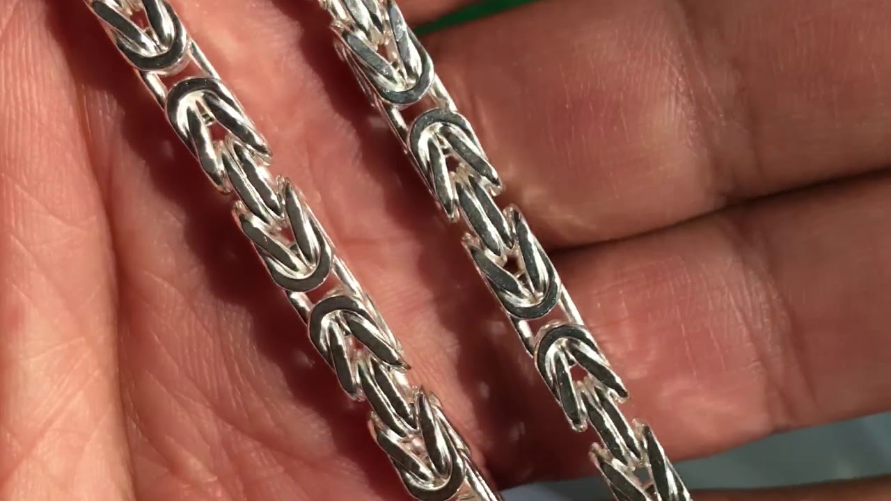 TAIPAN JEWELRY K&ouml;nigskette 60cm lang 5mm breit 82g schwer 925 Sterling Silber (K107)