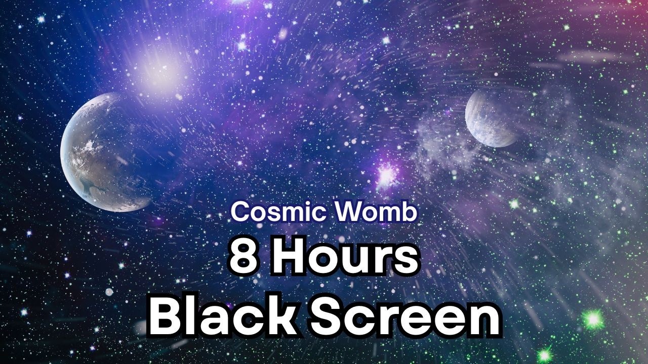 COSMIC WOMB Deep Space Vibration | 432Hz Brown Noise for ADHD & Sleep (8 Hours- No Ads)