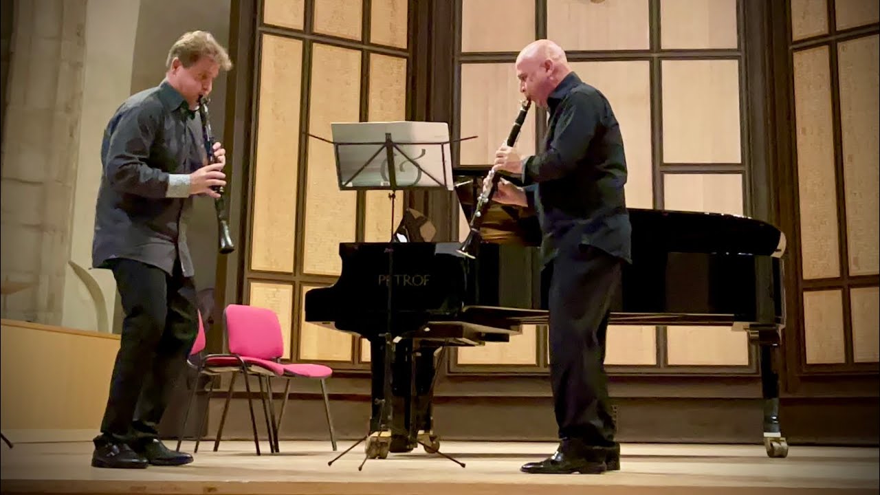 GORDON LEWIN: Views of the Blues, RADOVAN CAVALLIN, JUSTO SANZ, clarinets, Ávila , Spain ,July 2022.
