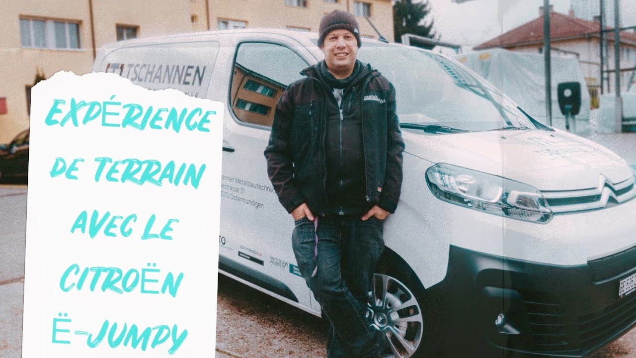 Le nouveau Citroën ë-Jumpy en action