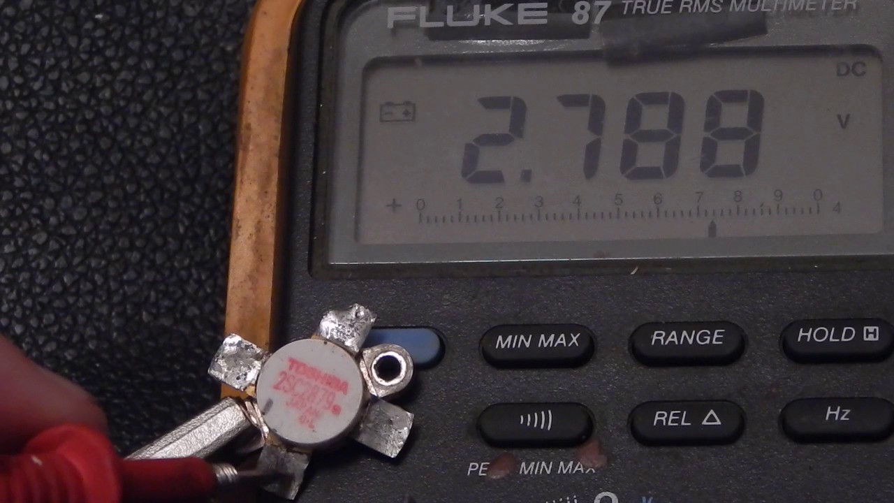 Test of 3 used Toshiba red dot transistors