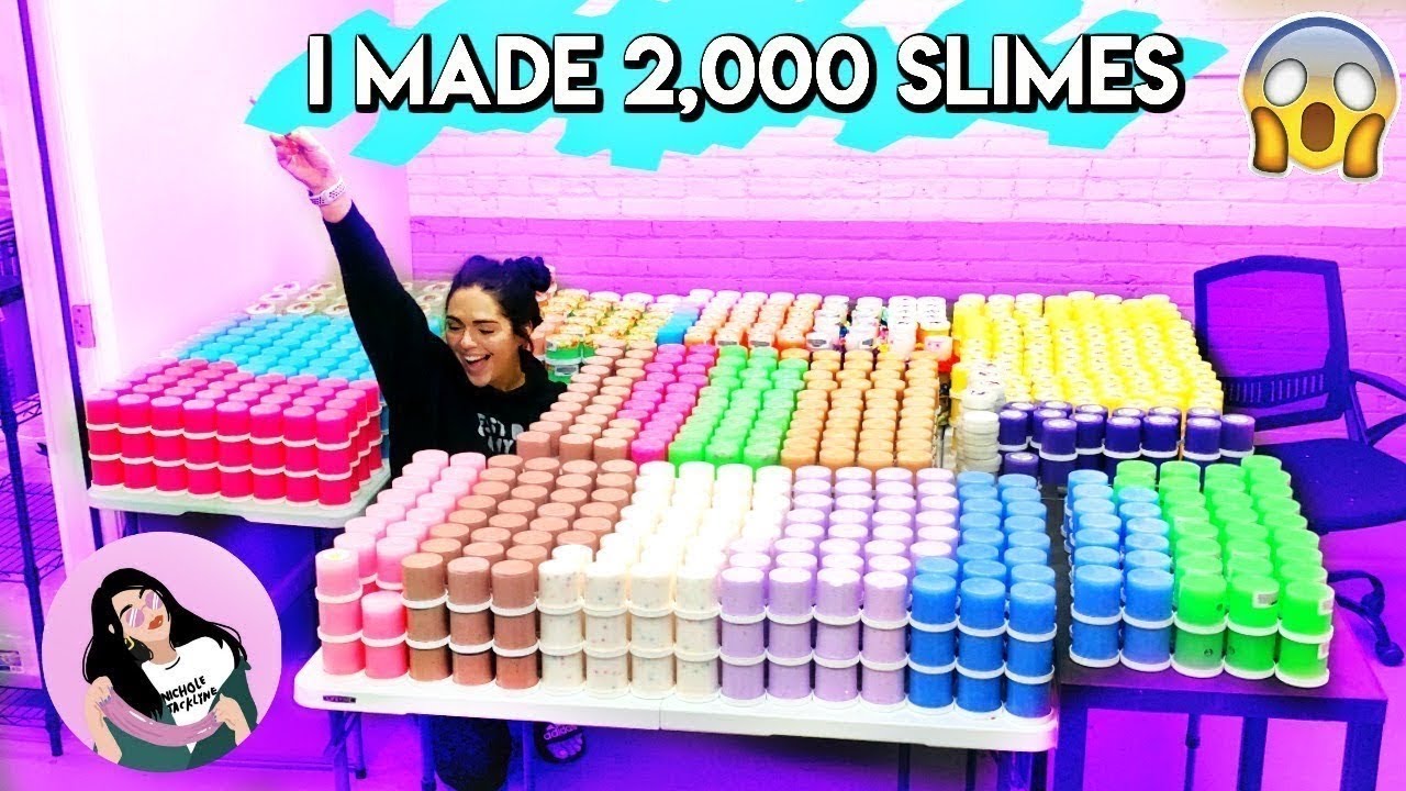 RESTOCK MY SLIME SHOP WITH ME! (i made 2,000 slimes)